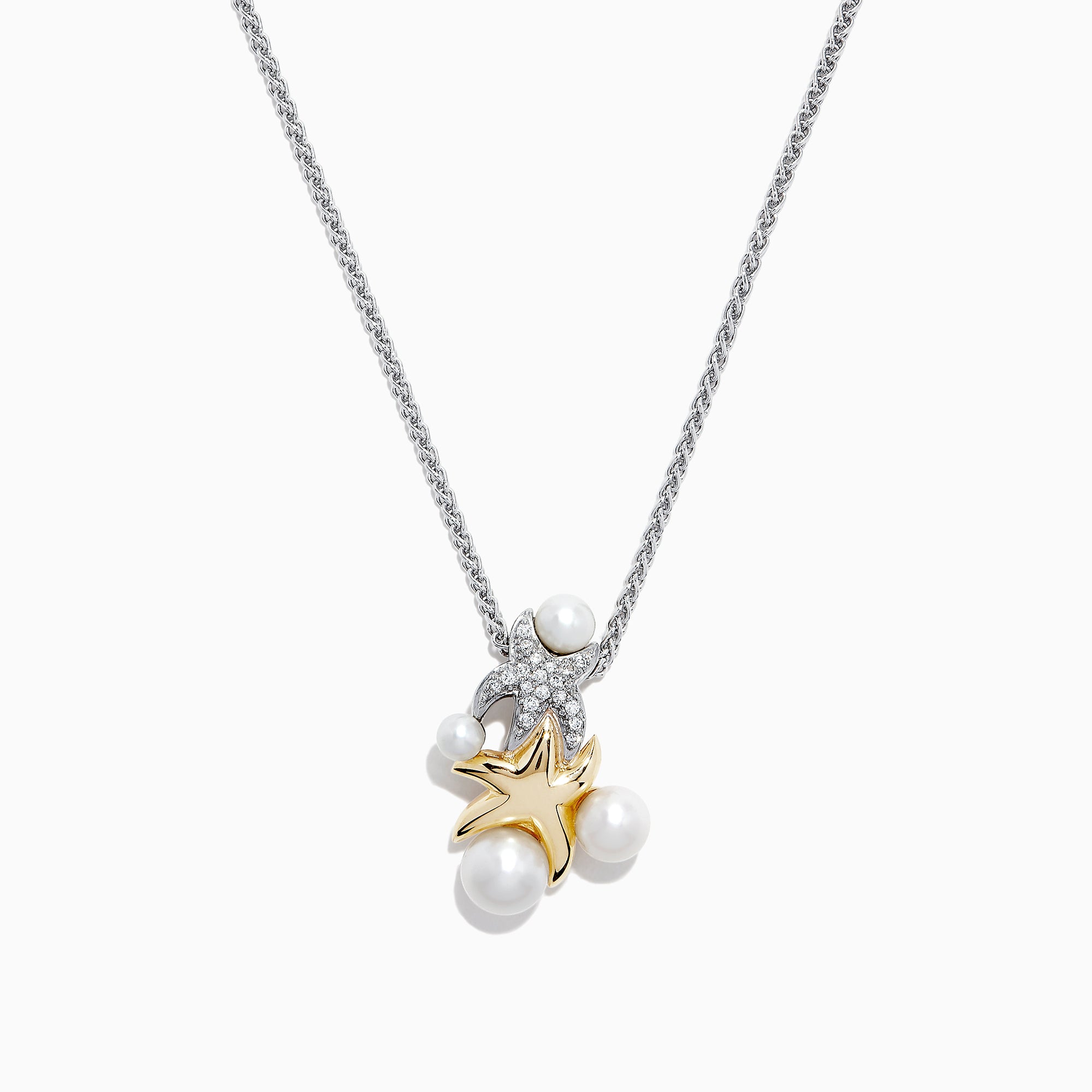 EFFY Multicolor Sapphire Pave Starfish Pendant Necklace, 925 Sterling  Silver | eBay